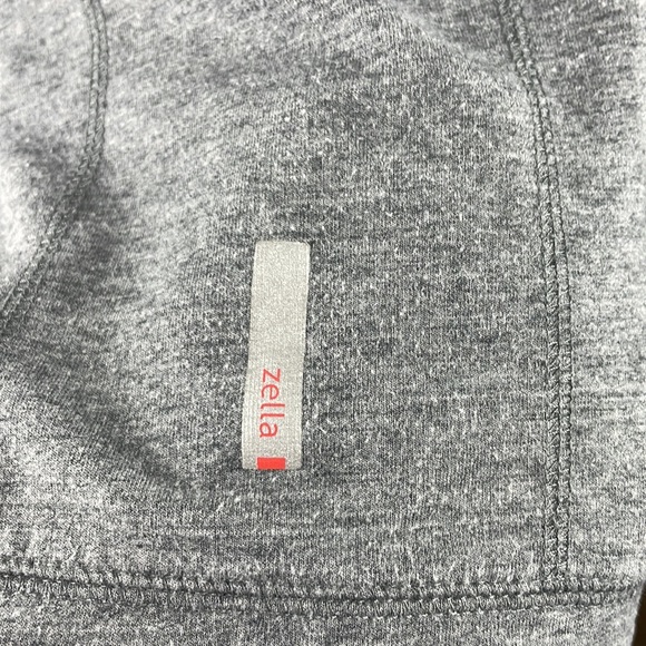 Zella gray asymmetrical hooded sweatshirt size small - Picture 7 of 9